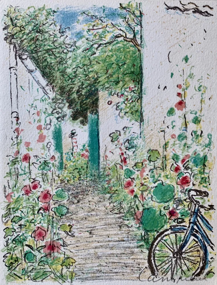 Lithograph Cassigneul  - Le Jardin
