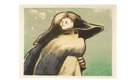 Lithograph Cassigneul  - Le renard gris