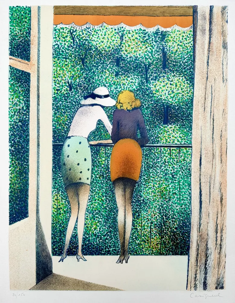 Lithograph Cassigneul  - Les deux Amis