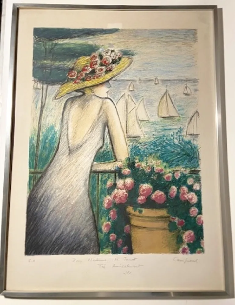 Lithograph Cassigneul  - Les Voiles