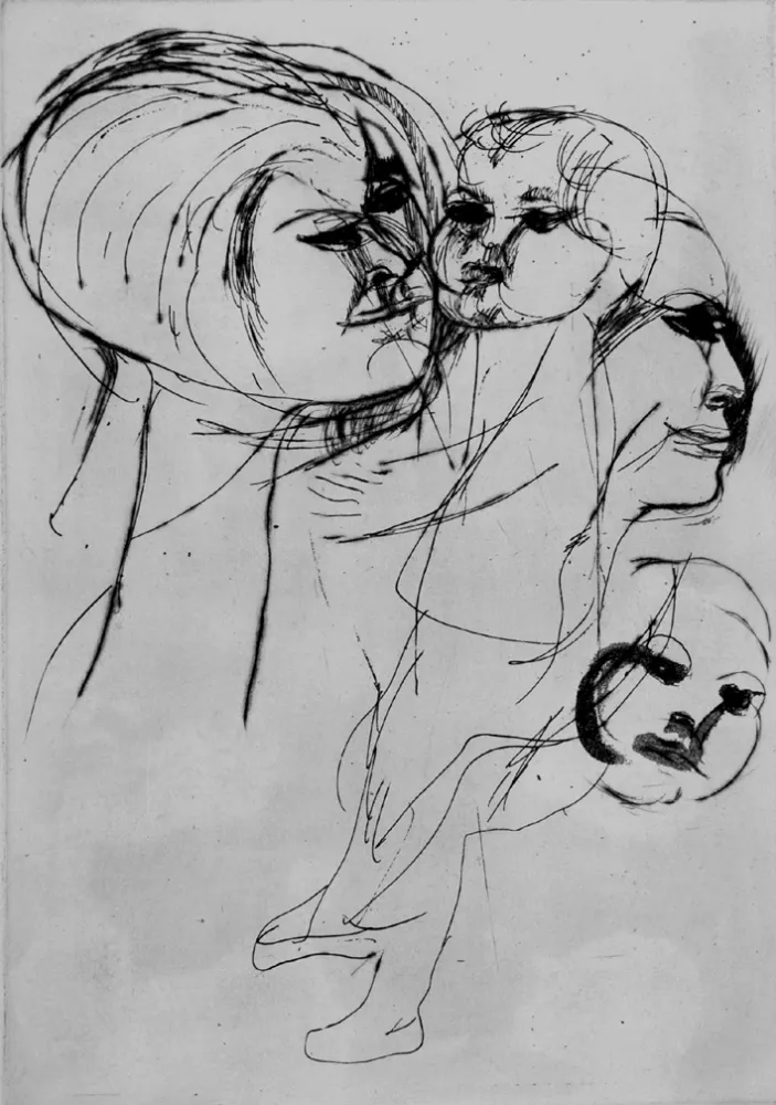 Engraving Cassinari - Enrica e Giovanna