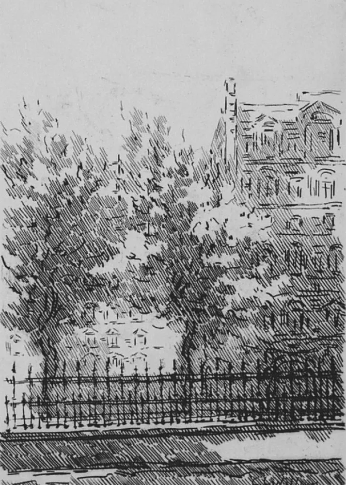 Engraving Castellani - Cancellata del British Museum