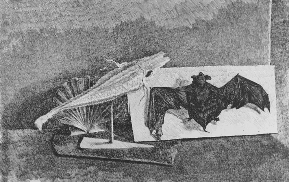 Engraving Castellani - Giravento e nottola