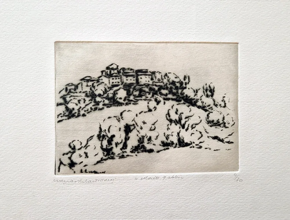 Drypoint Castellani - Monte Fabbri
