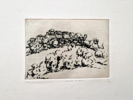 Drypoint Castellani - Monte Fabbri