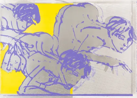 Lithograph Castelli - Sans titre (Silver Version)