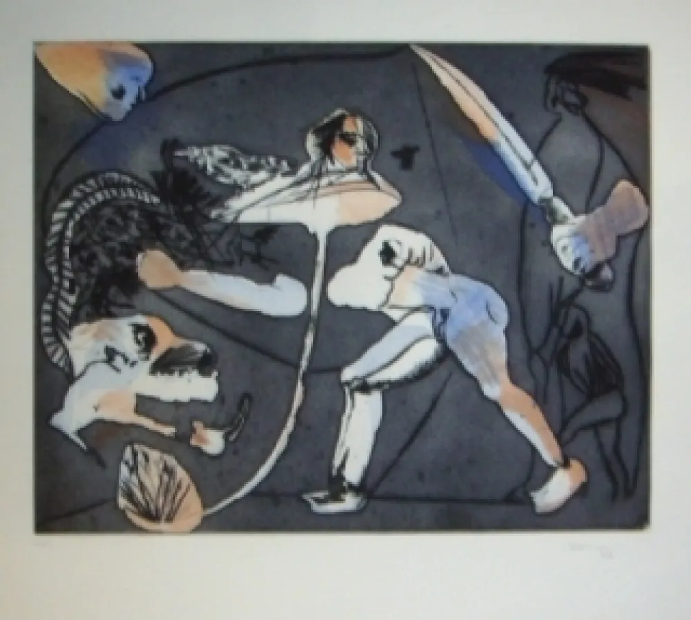 Etching And Aquatint Castillo - America espanoles