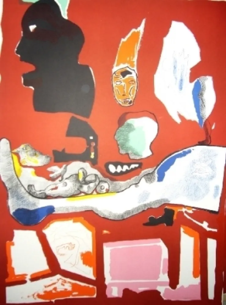 Lithograph Castillo - Barcelona 5