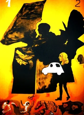 Lithograph Castillo - Barcelona I