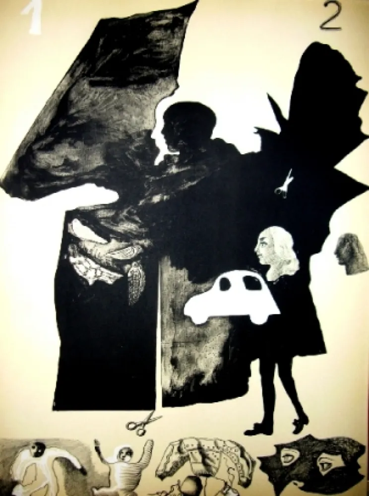 Lithograph Castillo - Barcelone 1 bis