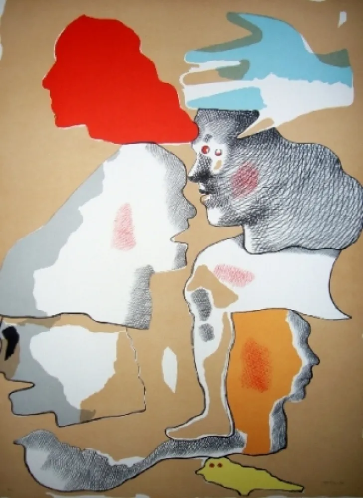 Lithograph Castillo - Barcelone 4