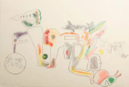 Lithograph Castillo - Carpeta 12 Aniversari Galeria Joan Prats