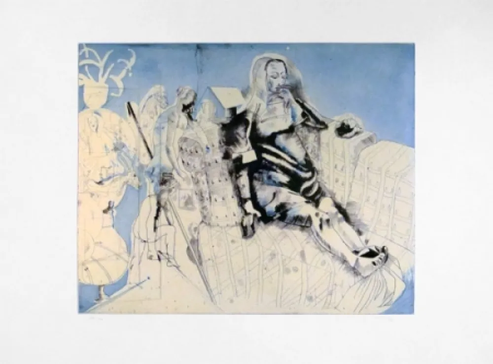 Engraving Castillo - Marienza en Domingo