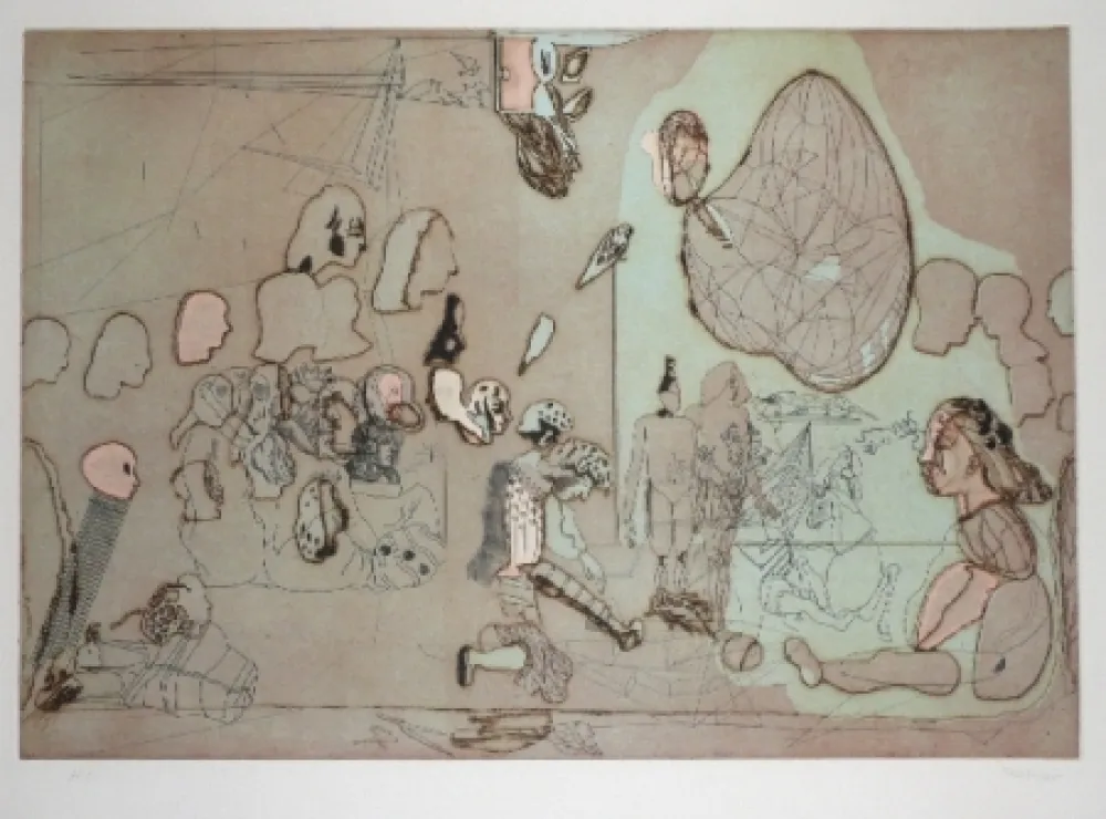 Etching And Aquatint Castillo - Palomares hoy