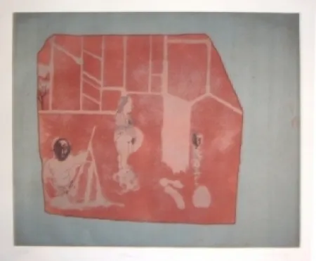 Etching And Aquatint Castillo - Pompei