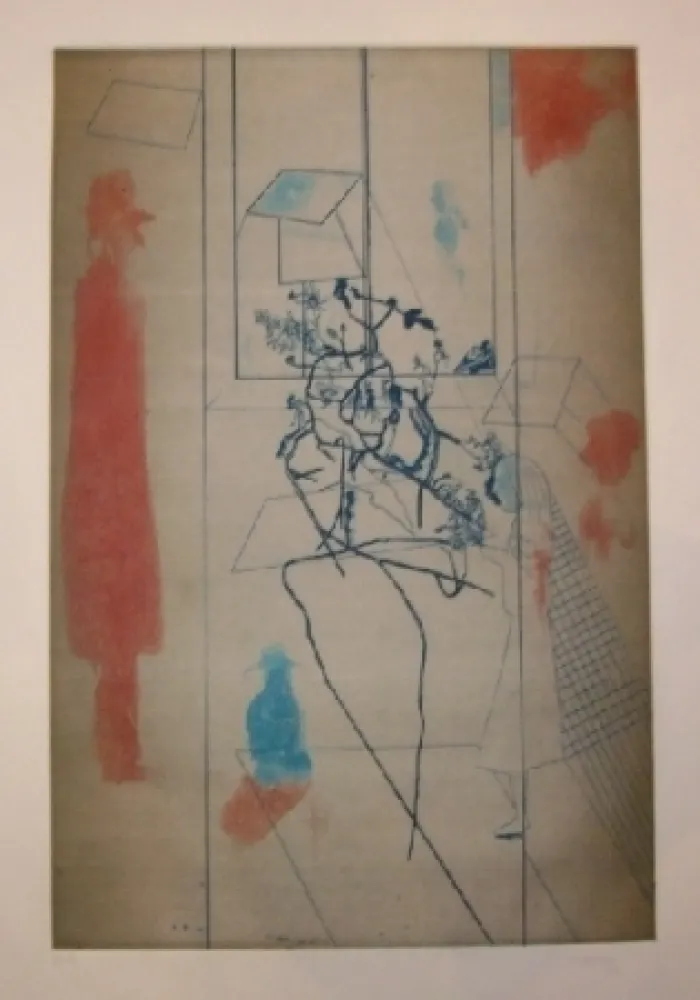 Etching And Aquatint Castillo - Visitante