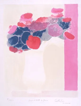 Lithograph Cathelin - Anémones 2 - Anemones 2