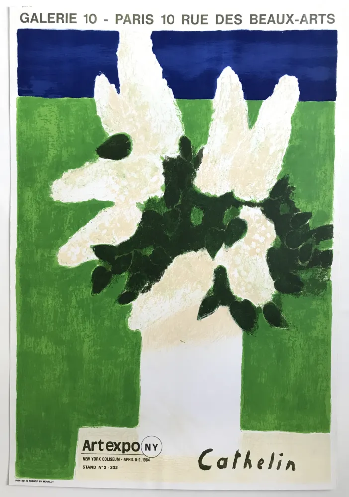 Poster Cathelin - Galerie 10 Paris / Art expo N.Y.