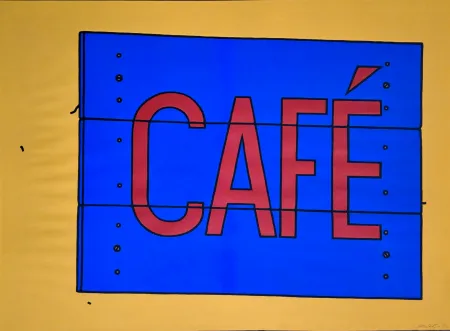 Screenprint Caulfield -  Cafe Sign 