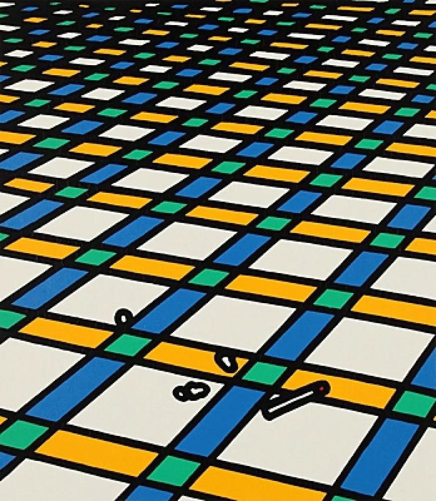 Screenprint Caulfield - Et moi je suis seul dans ma demeure