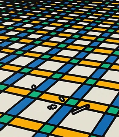 Screenprint Caulfield - Et moi je suis seul dans ma demeure