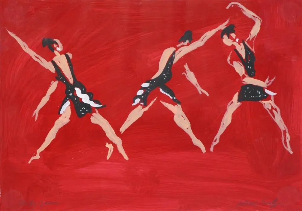 No Technical Caulfield - Untitled (Female Costume Design for “Party Game” 1984