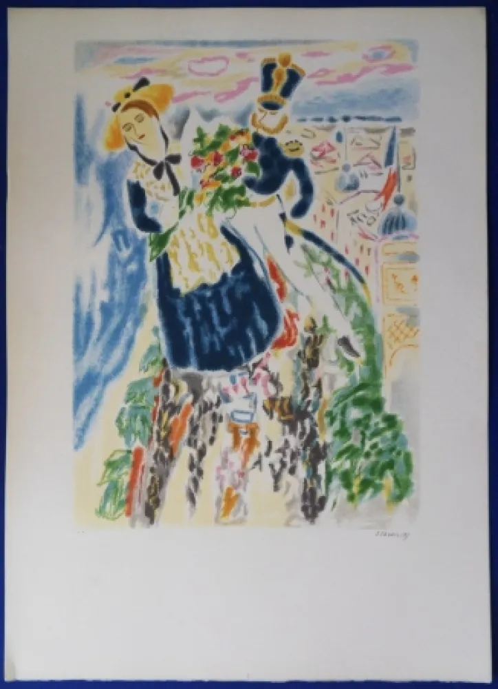 Lithograph Cavailles - Carnaval de Nice