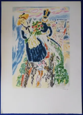 Lithograph Cavailles - Carnaval de Nice
