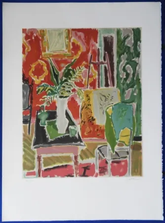 Lithograph Cavailles - L'atelier