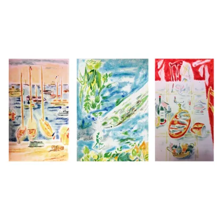 Illustrated Book Cavailles - M. Toesca. LE CHANT DU RUISSEAU. Exemplaire avec suite des 20 lithographies (1961).
