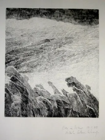 Etching Celan Lestrange - Bei wein