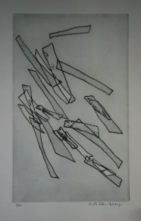 Engraving Celan Lestrange - Inachevé