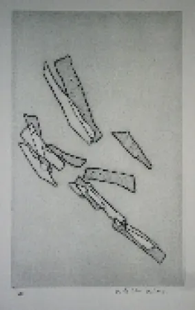 Engraving Celan Lestrange - Inachevé