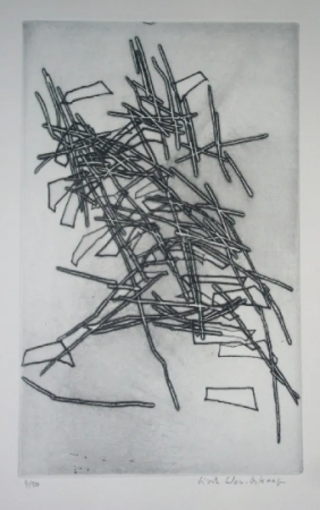 Engraving Celan Lestrange - Inachvé