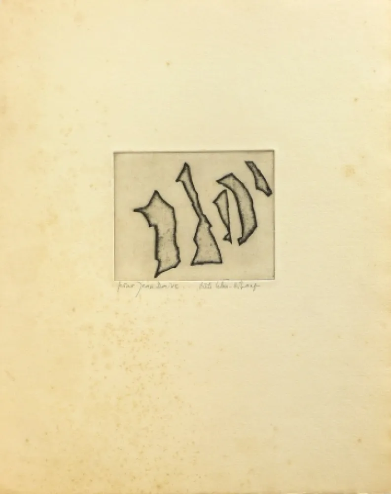 Etching Celan Lestrange - Nos frères/ Unsere Brüder 