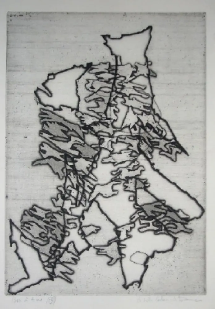 Etching Celan Lestrange - Schwarzmaut - 13