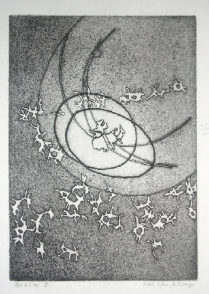 Etching Celan Lestrange - Schwarzmaut - 8