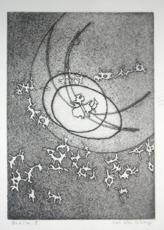Etching Celan Lestrange - Schwarzmaut - 8
