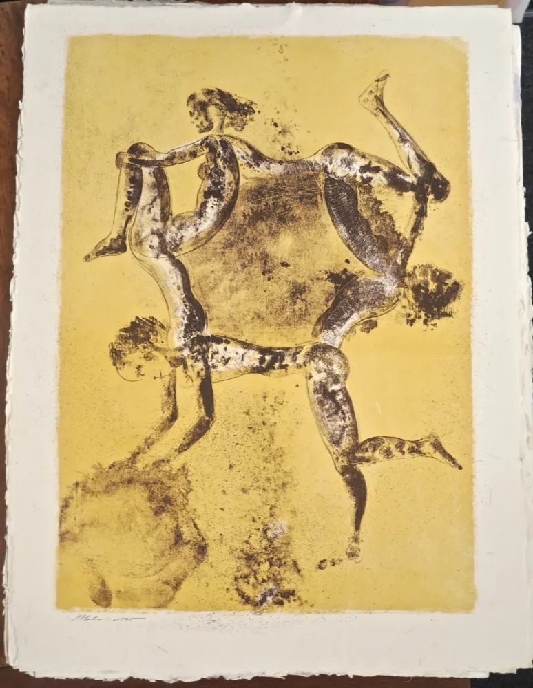 Lithograph Ceniceros - Circulo de baile