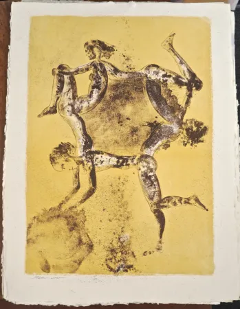 Lithograph Ceniceros - Circulo de baile