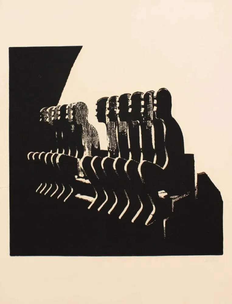 Lithograph Ceroli - SENZA TITOLO