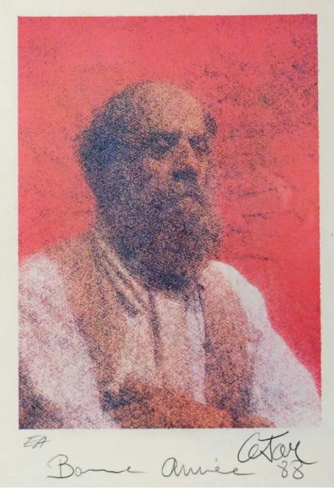 Lithograph Cesar - Autoportrait