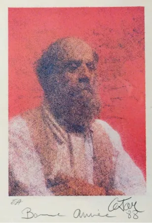 Lithograph Cesar - Autoportrait