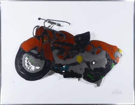 Screenprint Cesar - Compression de moto, 1972 - Hand-signed