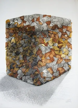 Lithograph Cesar - Les compressions