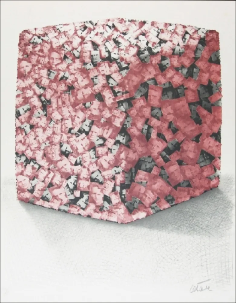 Lithograph Cesar - Marie Curie