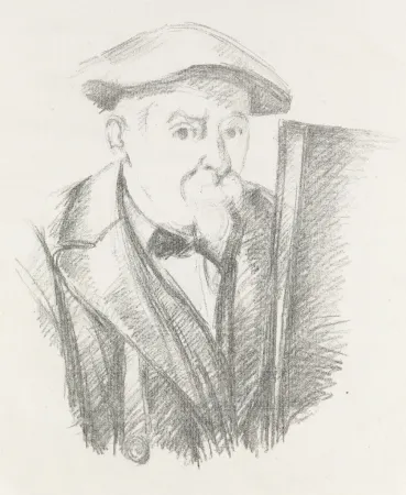Lithograph Cezanne - Portrait de Cézanne par lui-même, c. 1898