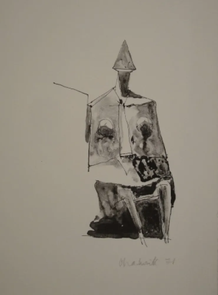 Lithograph Chadwick - Untitled