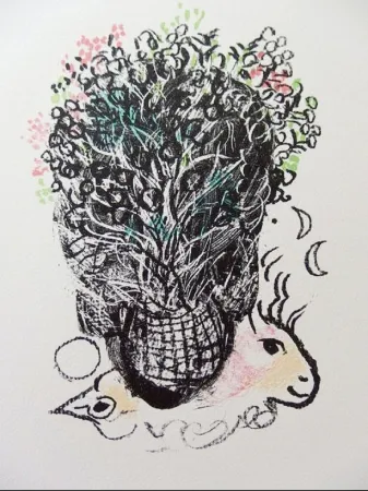 Lithograph Chagall - Bouquet pour Fernand