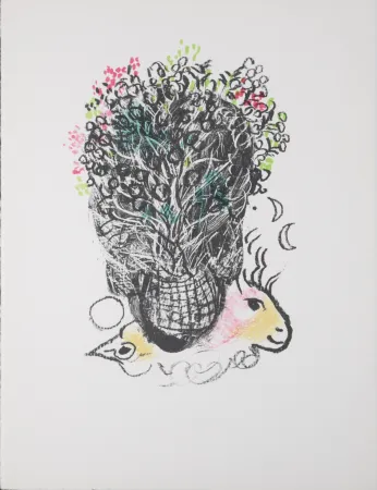 Lithograph Chagall - Bouquet pour Fernand, 1972